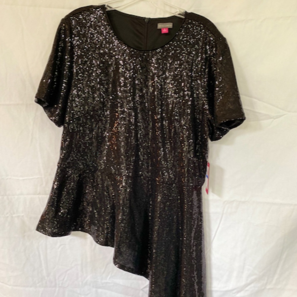 Shimmery Black Night Blouse